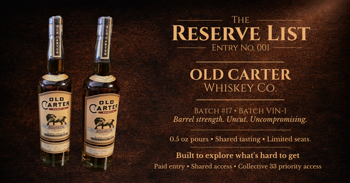 The Reserve List: Old Carter Bourbon 2026 Release